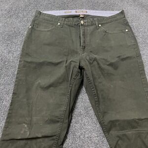 Michael Kors Pants Mens 34 Dark Green Tailored Classic Fit‎ Twill Chino Casual